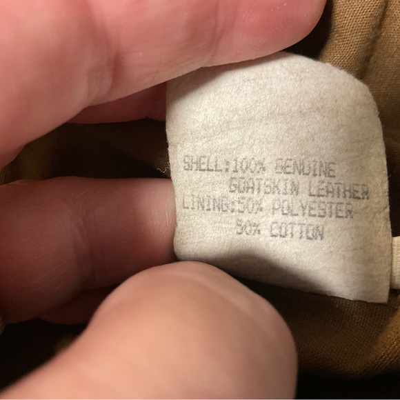 Vintage Cooper Type A2 Brown Goatskin Leather Jacket - Picture 6 of 6